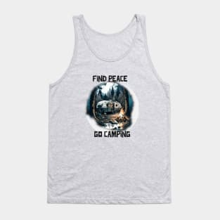 find peace go camping Tank Top